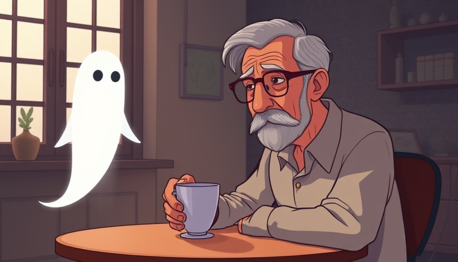 Cartoon illustrating mindfulness for grief and loss.
