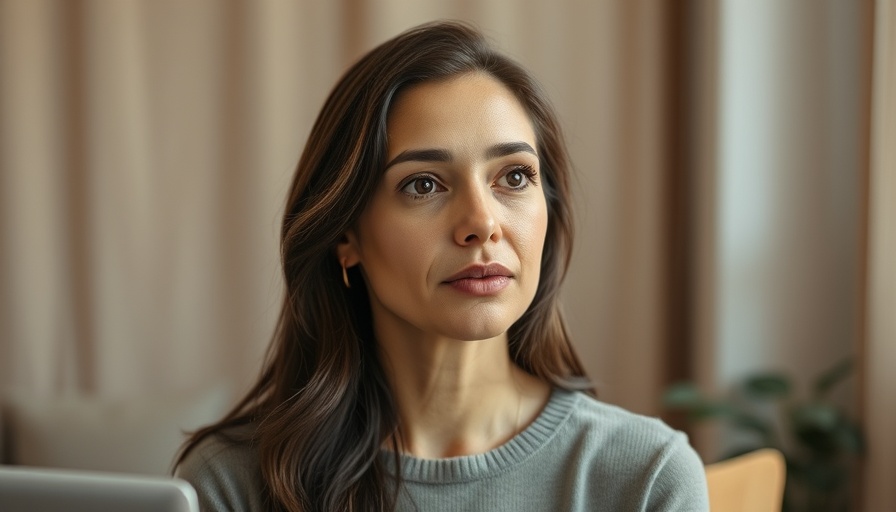 Person discussing depression in the nervous system indoors.