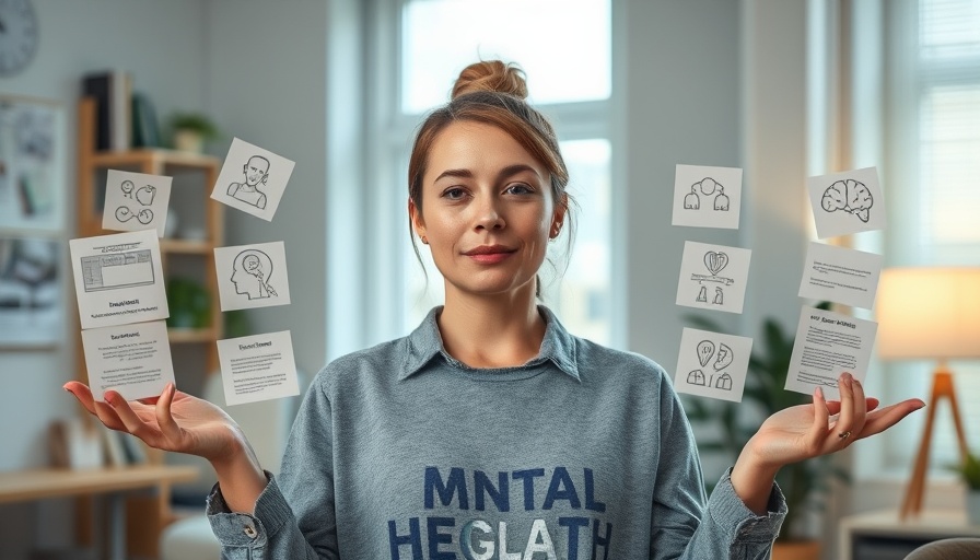 Woman explaining depression using tools, understanding depression.