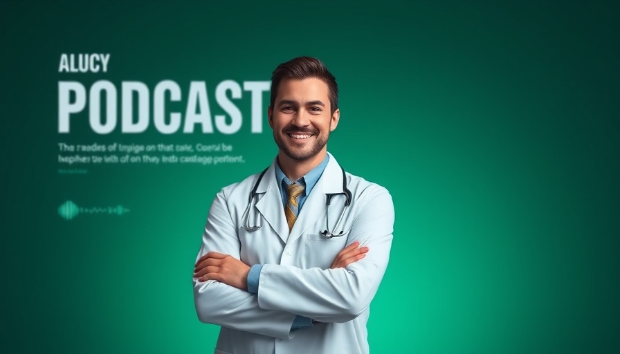 Daily Dozen nutrition podcast cover with professional in white coat.