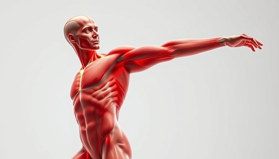 Anatomical illustration of stretching muscles for Gig Harbor morning exercises.