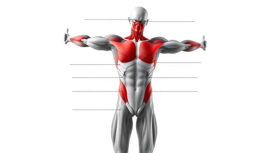 Anatomical diagram illustrating warm-up exercises at home.