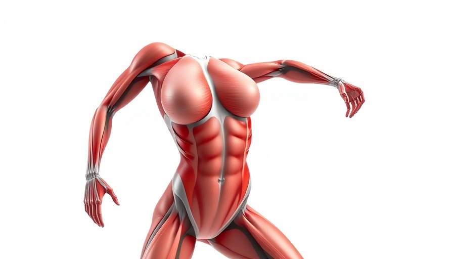 3D anatomical illustration for no-equipment workouts, highlighting muscles.
