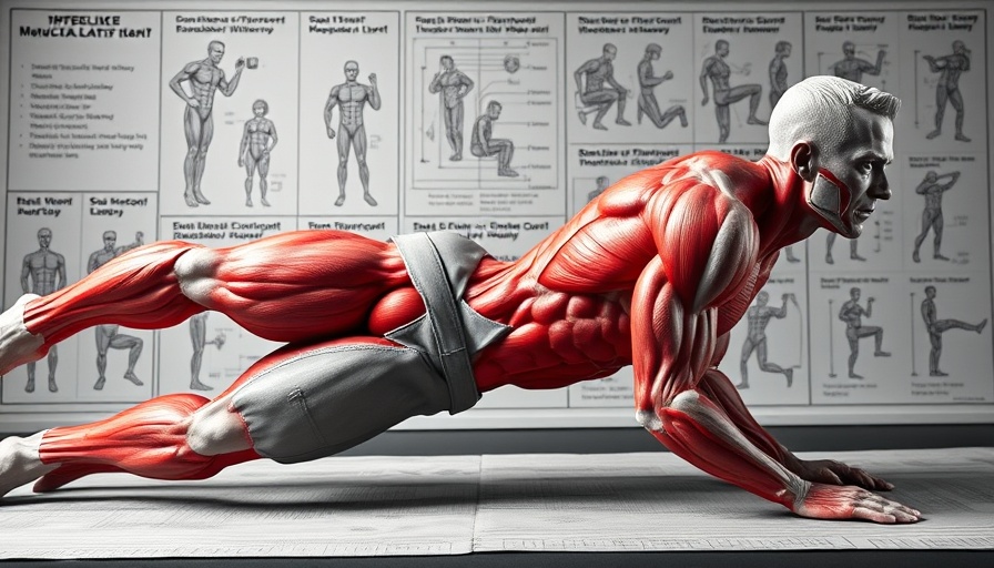 Detailed anatomy illustration showcasing a 6 AM workout.