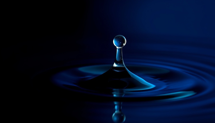 Electroacupuncture for Overactive Bladder concept with water droplet.