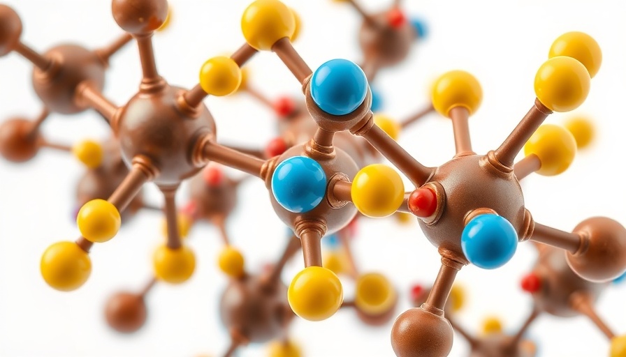 Molecular structure illustration resembling acupuncture ipd and mortality research.