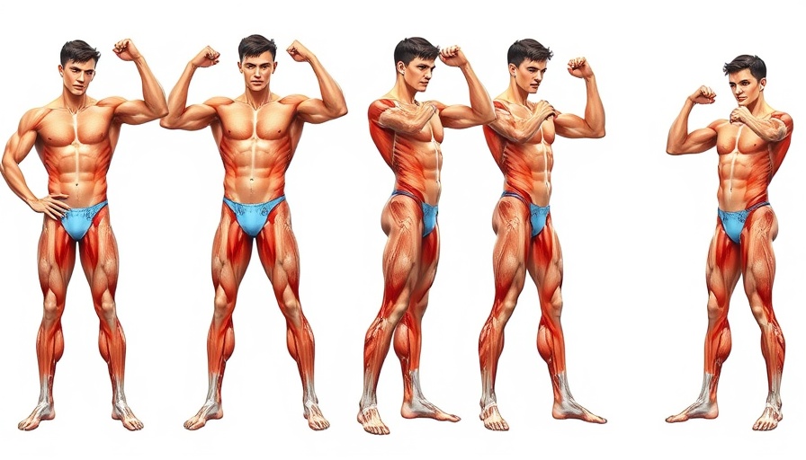 Muscle highlight illustration for standing workout exercises.