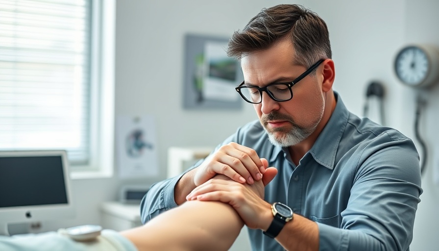 Chiropractor assisting patient with arm adjustment in Gig Harbor clinic.