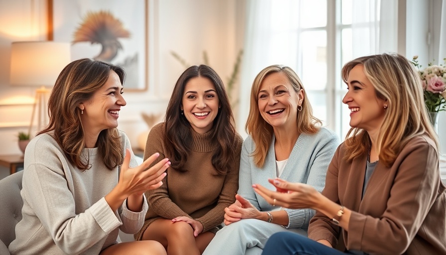 Women discussing dermaplaning in a bright, modern setting in Gig Harbor.
