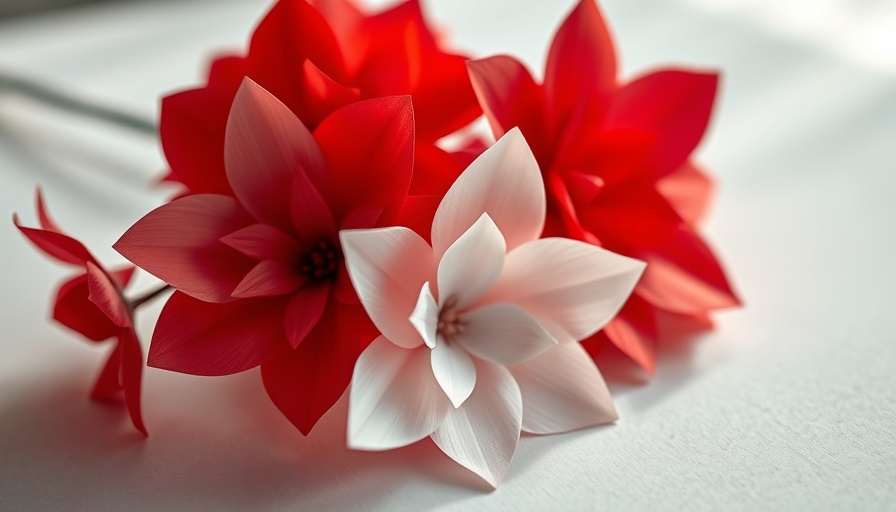 Artistic flowers symbolizing meaning of blood in Chinese medicine.