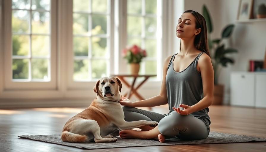 10 Minute Balancing Breathwork meditation session with woman and dog