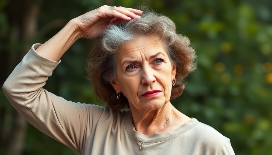 Confident older woman gesturing to head, promoting reclaiming your self-worth.