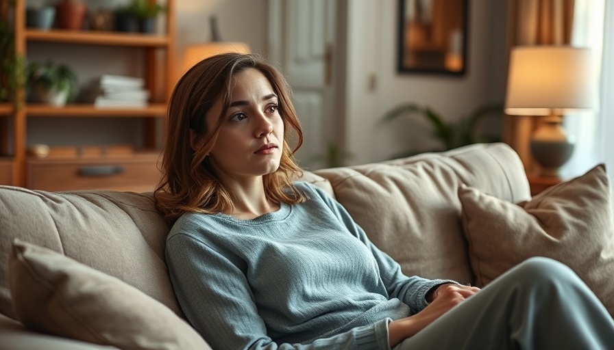 Young woman contemplating Xanax addiction treatment in a peaceful setting.