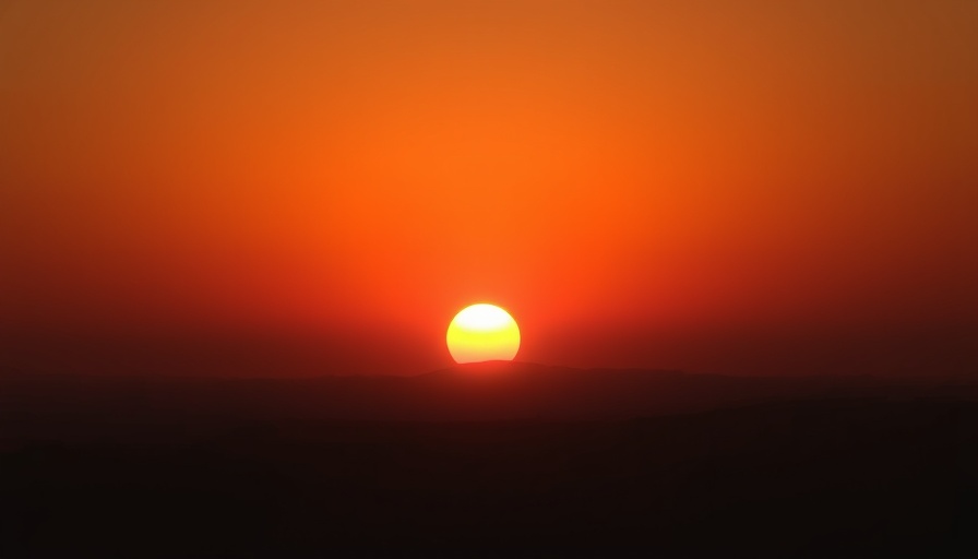 Radiant sunset illustrating the warmth tied to preventing skin aging with zinc.