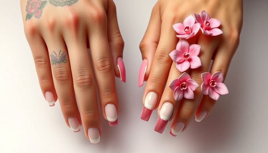 Colorful and elegant deep French manicures showcase.