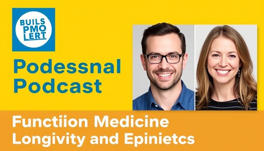 Podcast graphics on functional medicine and longevity.
