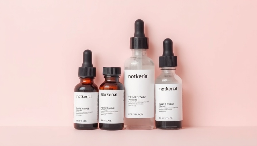 Retinol alternatives for mature skin in stylish arrangement.