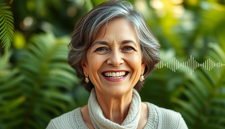 Transforming shame into self-trust podcast cover with smiling woman.