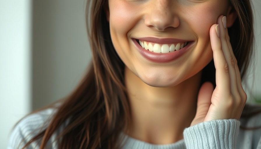 Smiling woman in casual attire indoors, medspa Gig Harbor