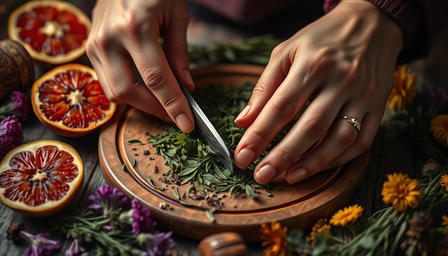 Preparing herbal remedies with natural elements, Gig Harbor.
