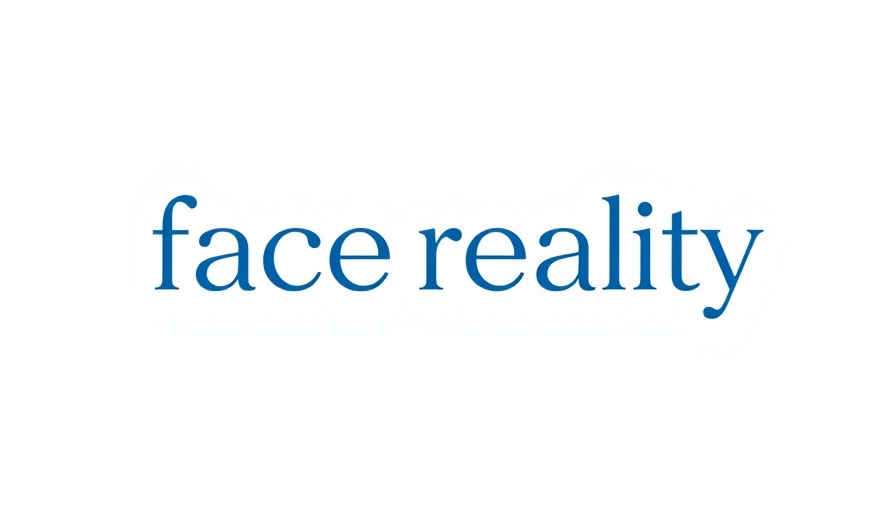 Minimalist 'face reality' logo for skin barrier health.