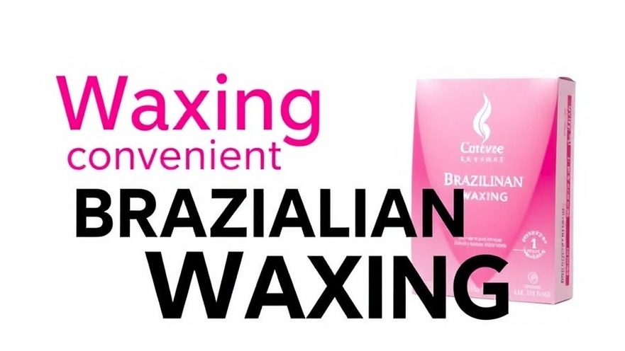 Convenient Brazilian Waxing ad for holistic spa treatments in bright pink design.