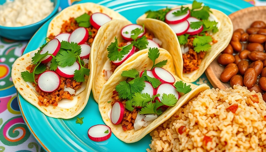 Delicious tacos with fresh toppings celebrating National Taco Day.