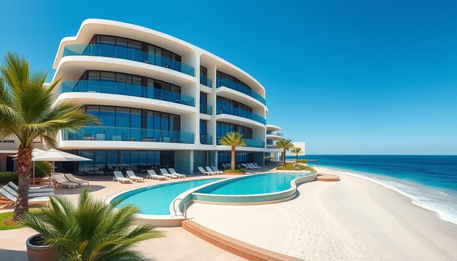 Luxurious Orange Beach condo with modern design and pool area.