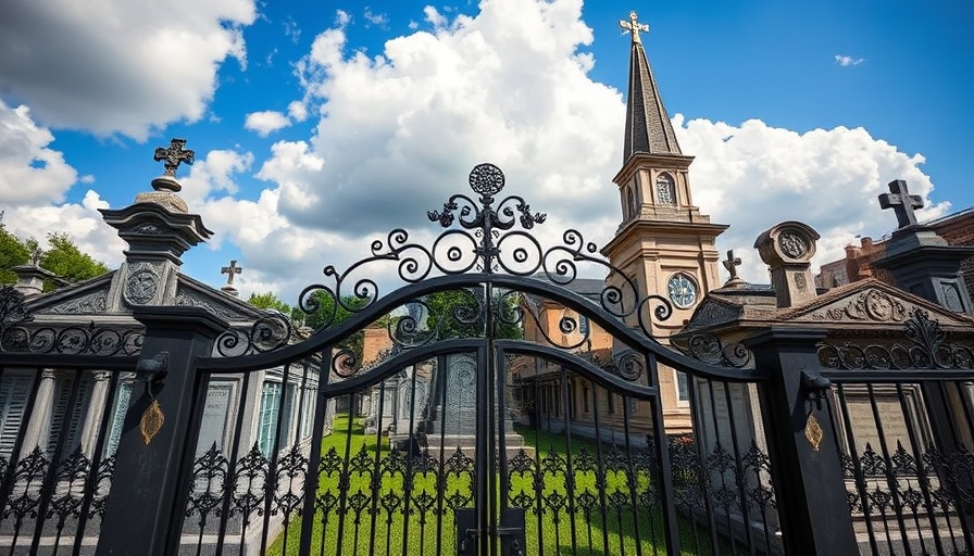 New Orleans cemeteries tours historic scene with ornate gravestones.