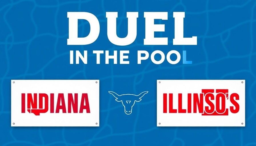 Duel in the Pool event poster with swimming competition details.