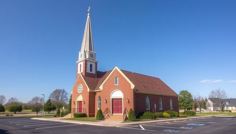 Quaint brick church in Gulf Shores hosting Vacation Bible School
