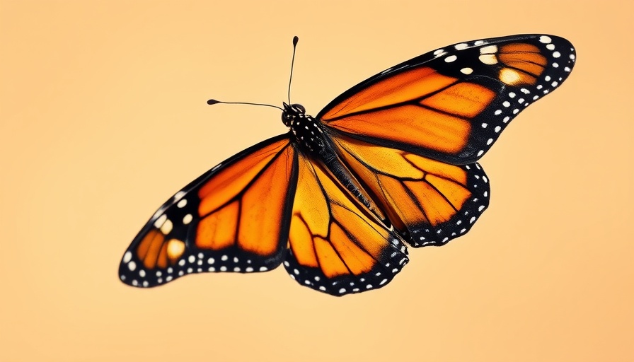 Monarch butterfly in Monarch City Alabama, sipping nectar on a flower.