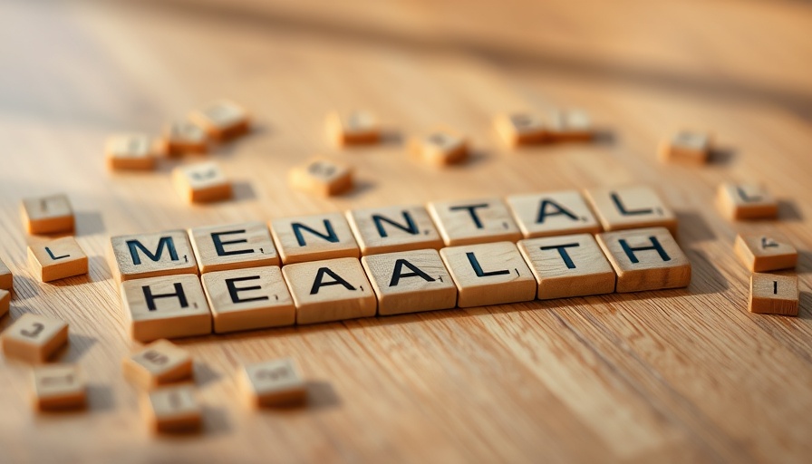 Wooden tiles spelling 'MENTAL HEALTH' for free mental wellness platform.