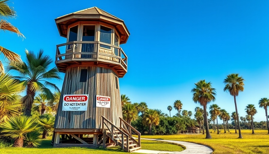Florida observation tower closed for safety concerns.