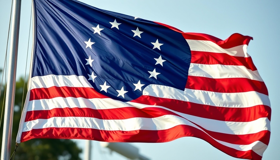 Historic American flag commemorating 250th anniversary of U.S. Army.
