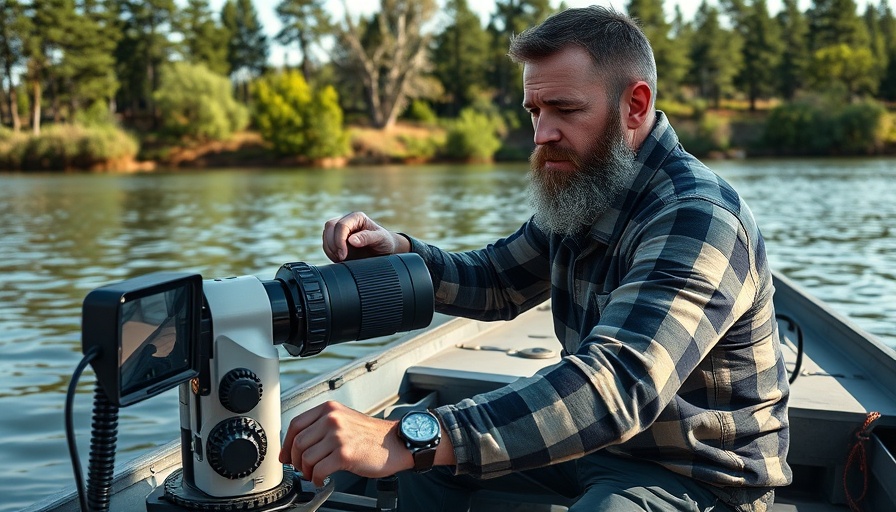 Researcher studying Gulf of Mexico dead zone on a boat.