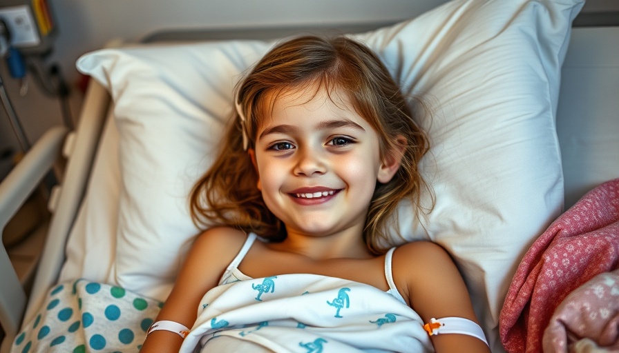 Young girl recovering in hospital after shark attack survival.