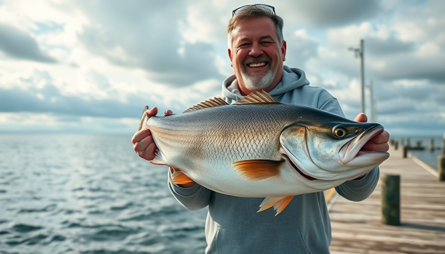 Alabama Deep Sea Fishing Rodeo participant proudly holding large fish.