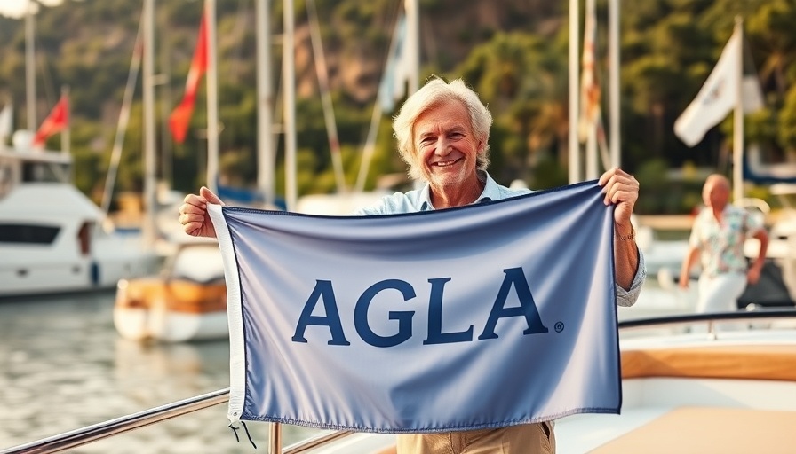 Joyful couple celebrating America's Great Loop Journey on a yacht.