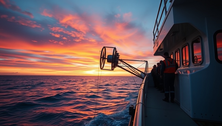 Research vessel crew deploying equipment related to Gulf dead zone funding challenges.