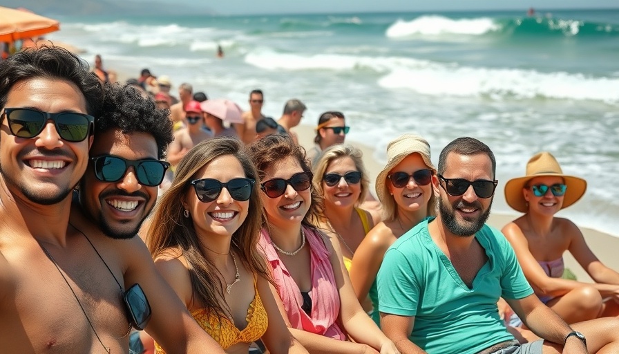 Pensacola Beach Labor Day visitors enjoying the sunny, vibrant seaside.