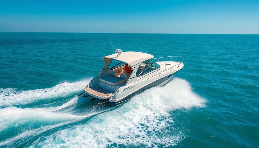 Aquapalooza Boating Events motorboat on clear turquoise waters