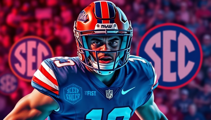 Jayden Curtis commits to Ole Miss in dynamic football collage.