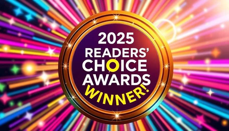 Vibrant award emblem for the 2025 Readers' Choice, Inclusive Chiropractic Care