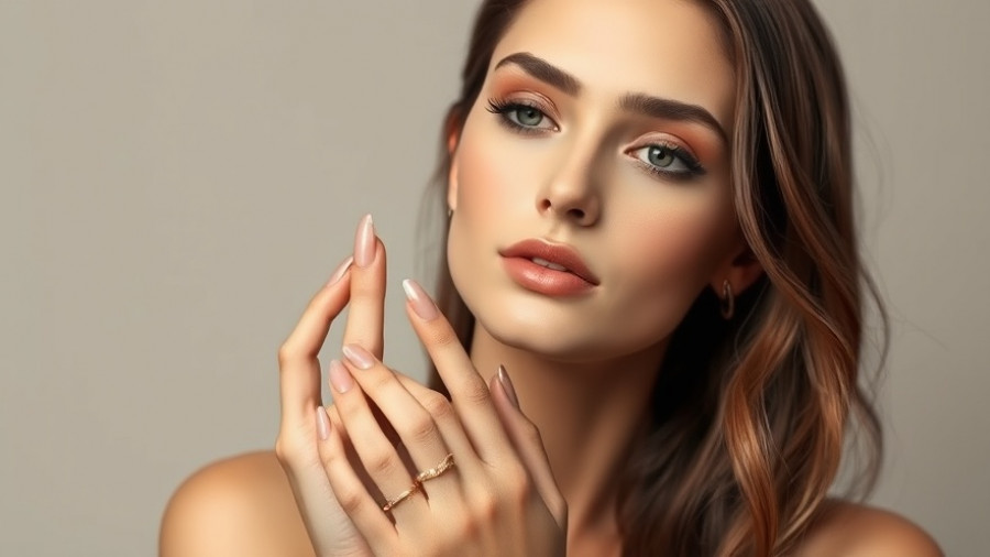 Elegant woman with artistic nails showcasing Best Beauty Gifts 2025.