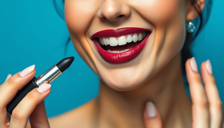 Woman applying lipstick for Amazon Summer Beauty Event Deals.