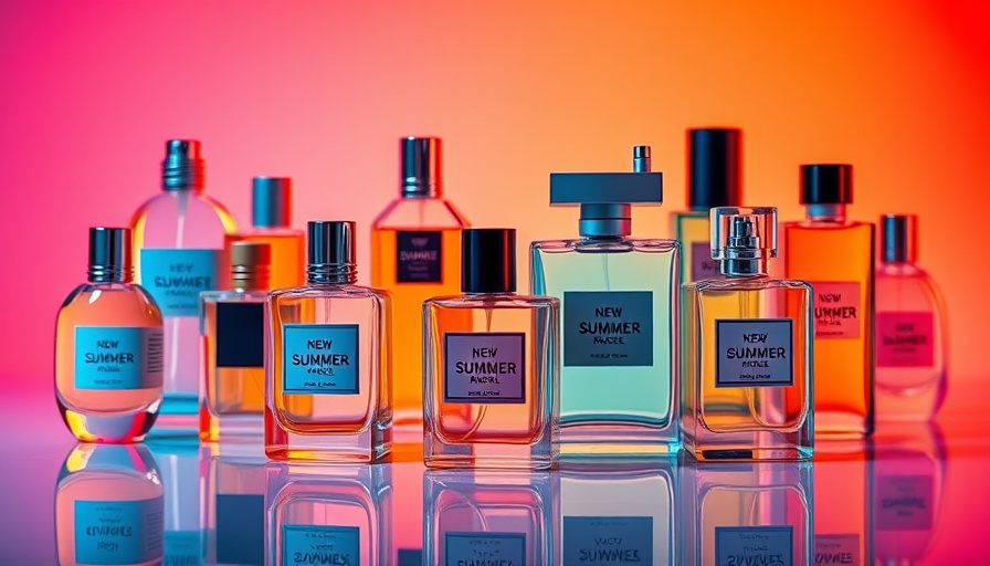 Elegant perfume bottles showcasing summer fragrance trends 2025.