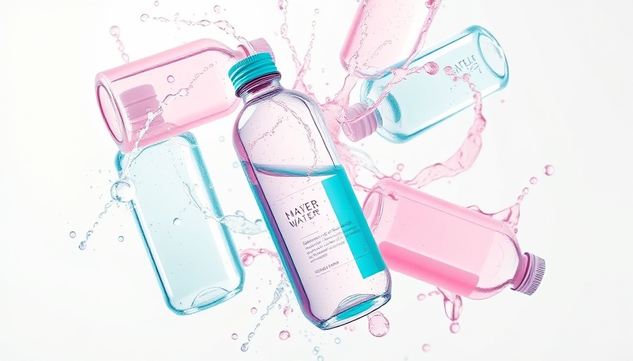 Colorful micellar waters for makeup removal in dynamic composition