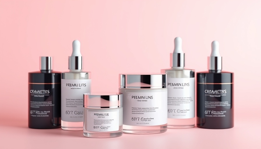 Array of best neck creams on pastel background.