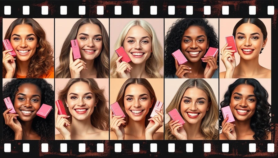 Collage of diverse women displaying blushes for skin health.